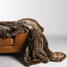 Afbeelding in Gallery-weergave laden, Het blitz deken gepresenteerd op een lederen zetel
