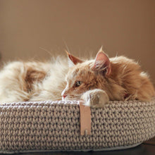 Afbeelding in Gallery-weergave laden, Coco kattenmand in katoen met kat
