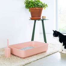 Afbeelding in Gallery-weergave laden, Hoopo Poh kattenbak in roze met kat
